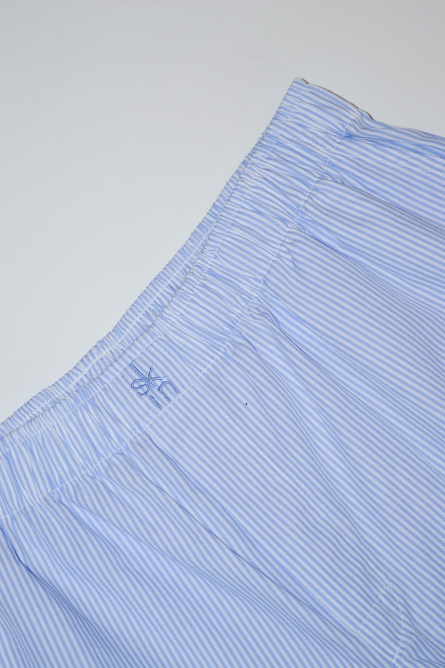 Lounge OSS | Shay Short Dusty Blue/White Stripe